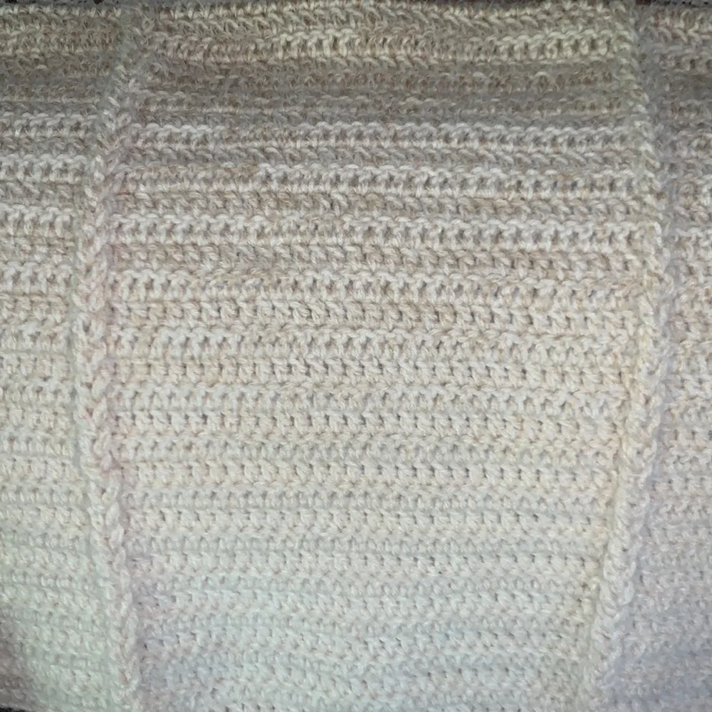 Soft Double Threaded Ombré Handmade Crochet Throw Blanket with Two Ribs - Picture 5 of 17